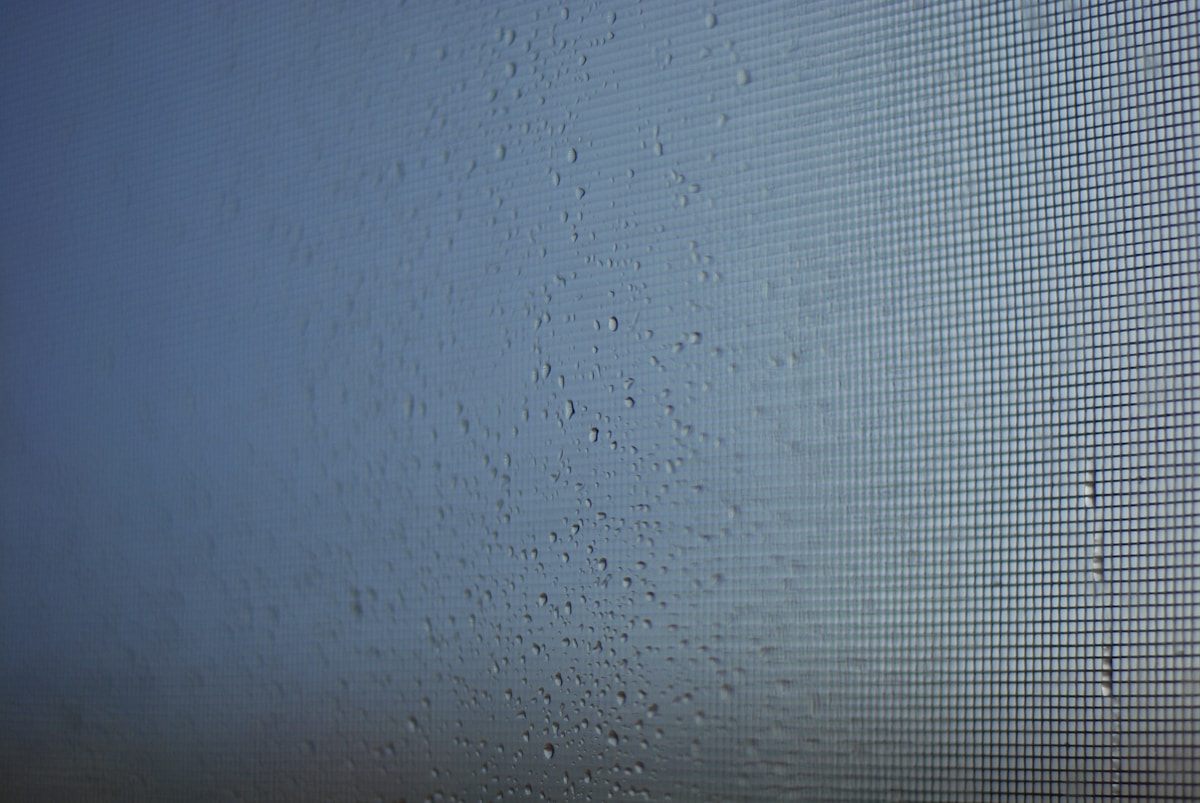 a close up of a blue surface