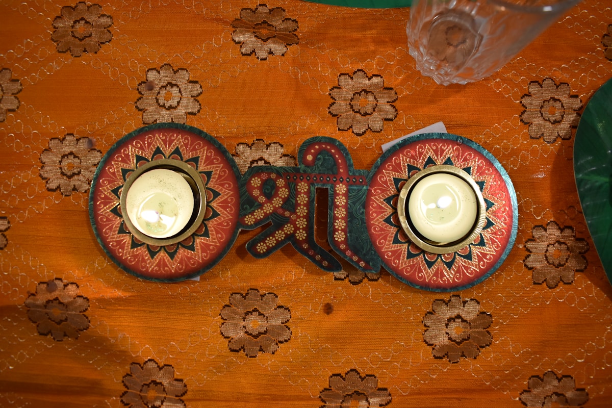 a group of objects on a table