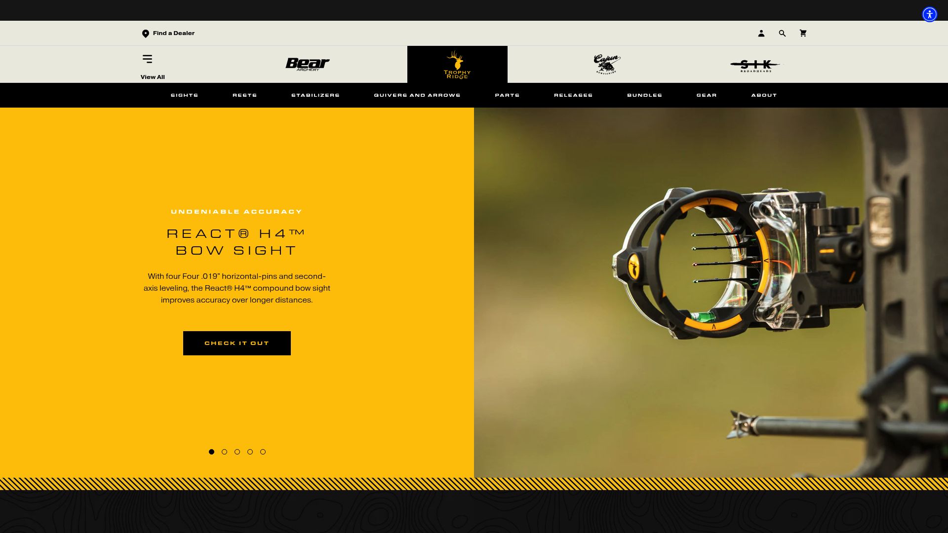 Screenshot of www.trophyridge.com