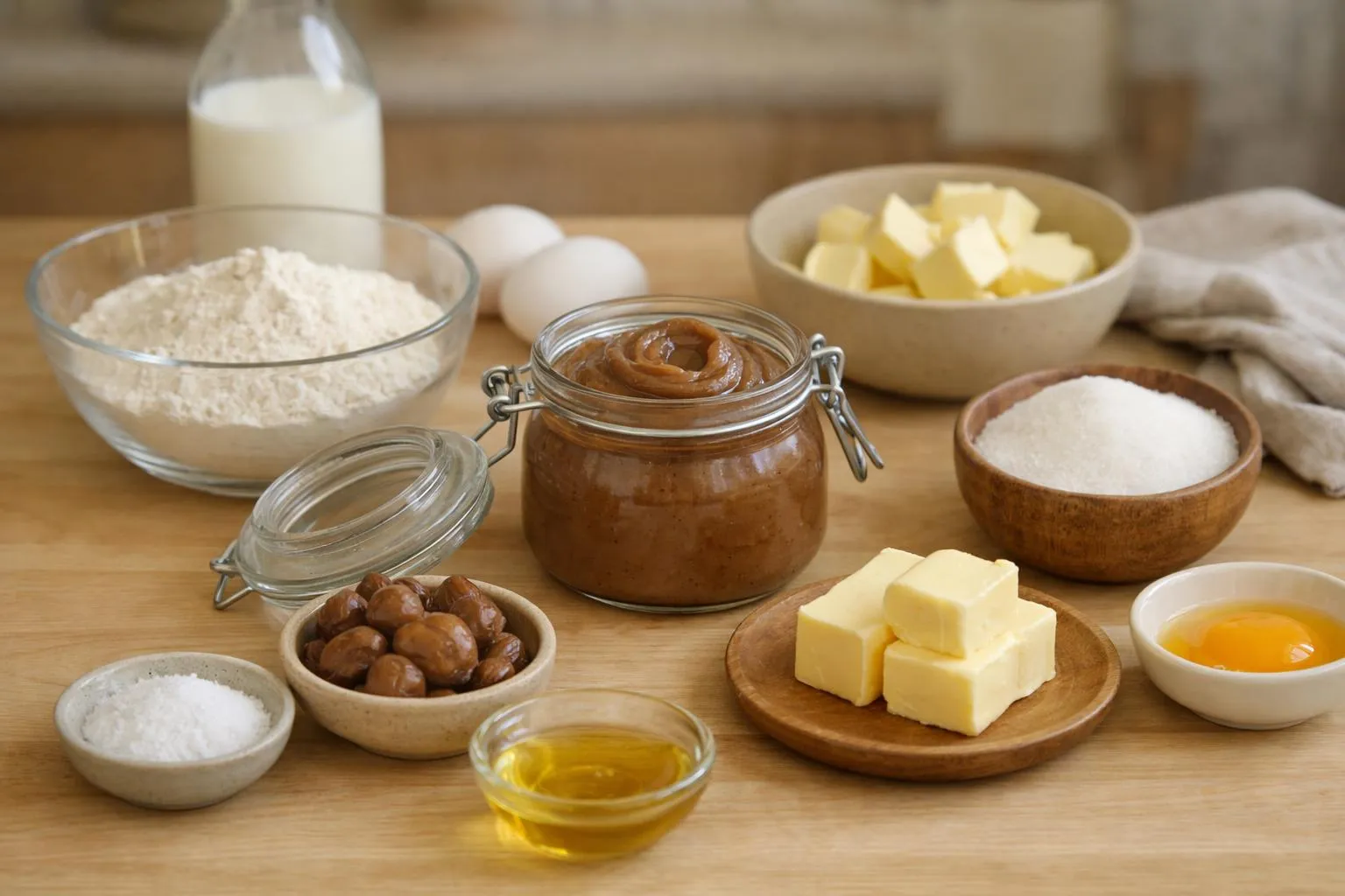 5 Étapes pour Réussir un Gâteau Facile et Original à la Crème Ingrédients pour la cuisson: farine, oeufs, beurre, sucre, noix, huile.