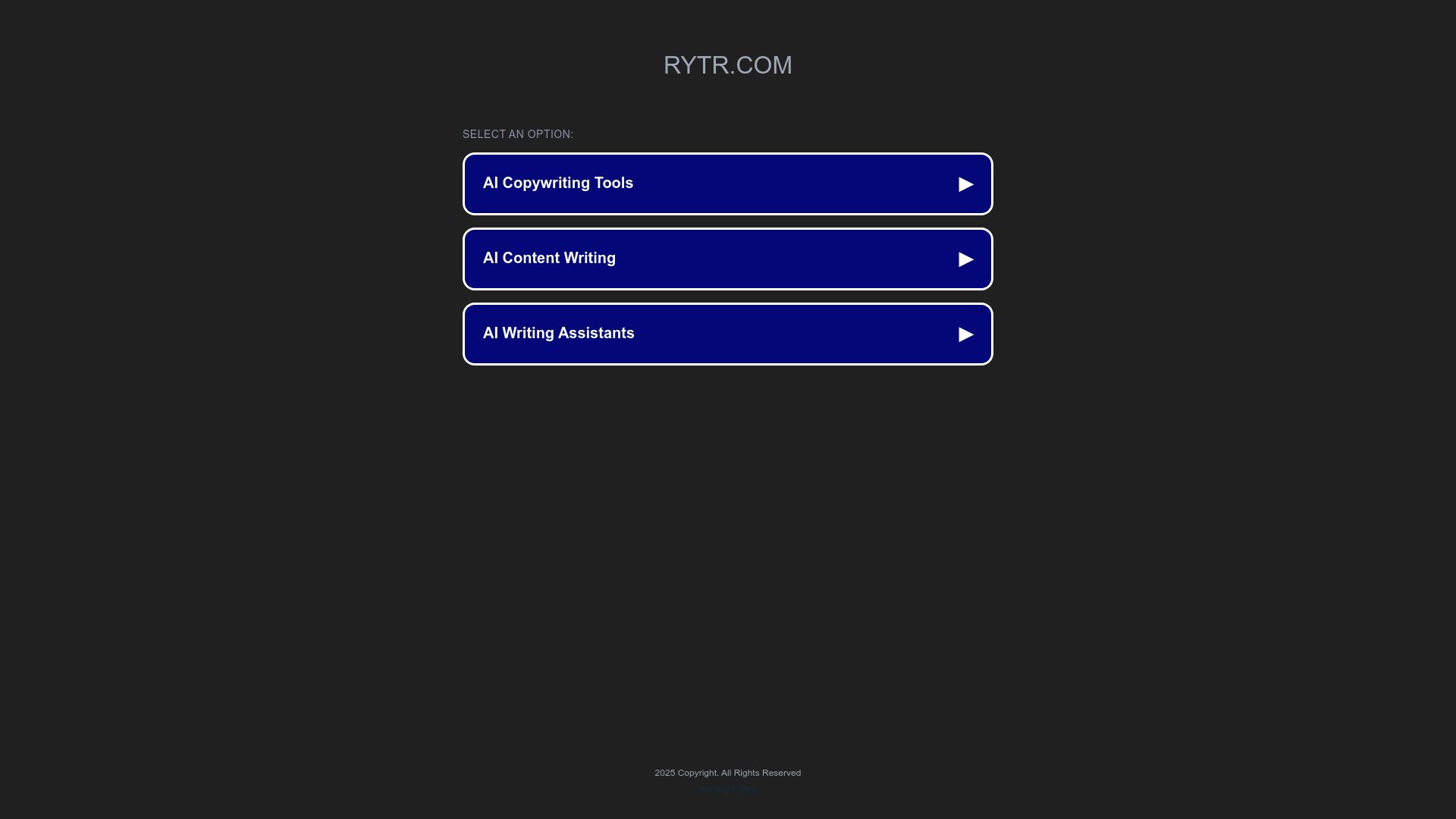 Screenshot of rytr.com