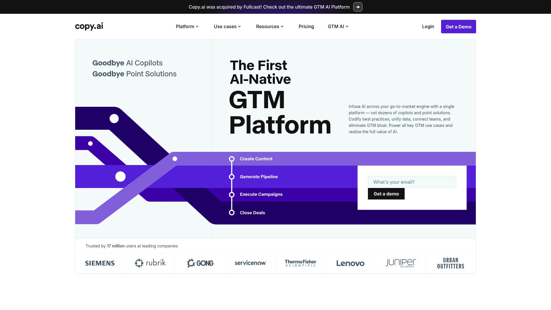 Screenshot of www.copy.ai