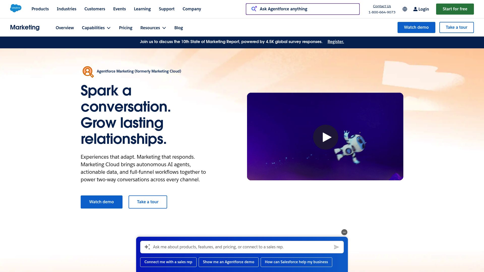 Screenshot of www.salesforce.com