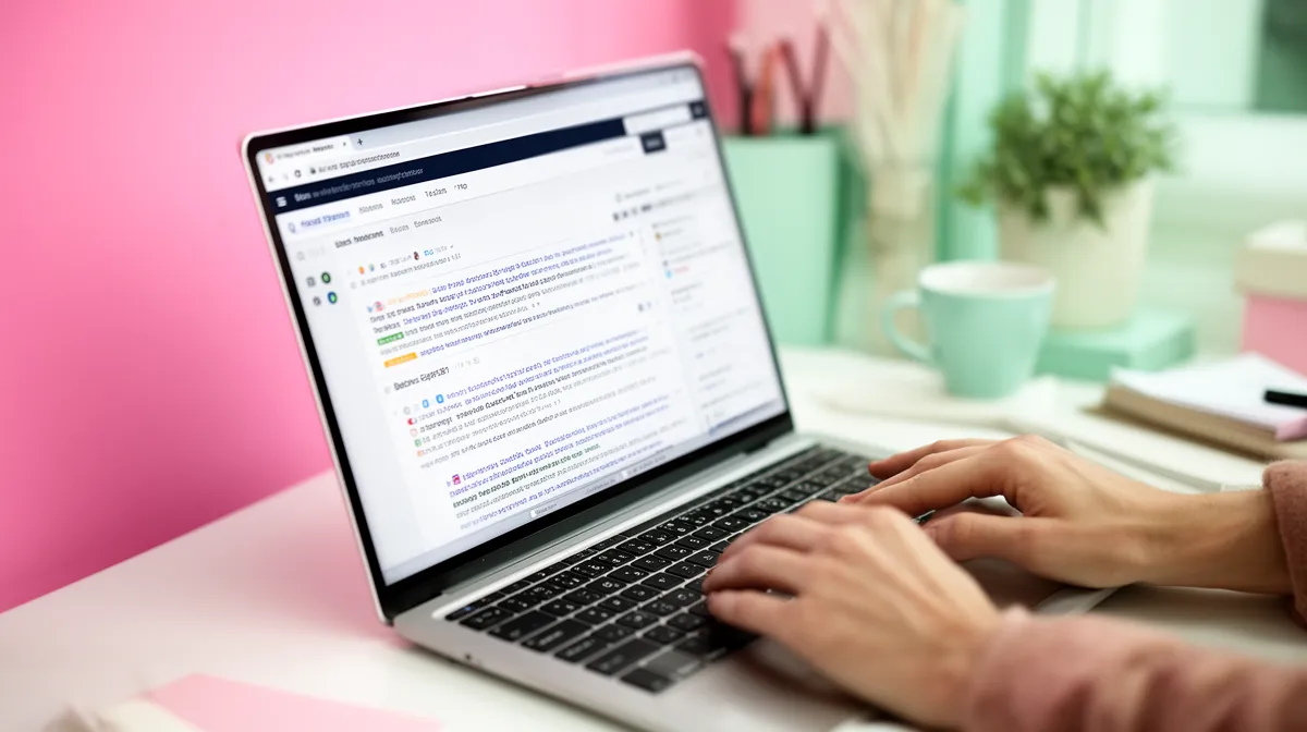 Laptop screen displaying an online forum or discussion board.