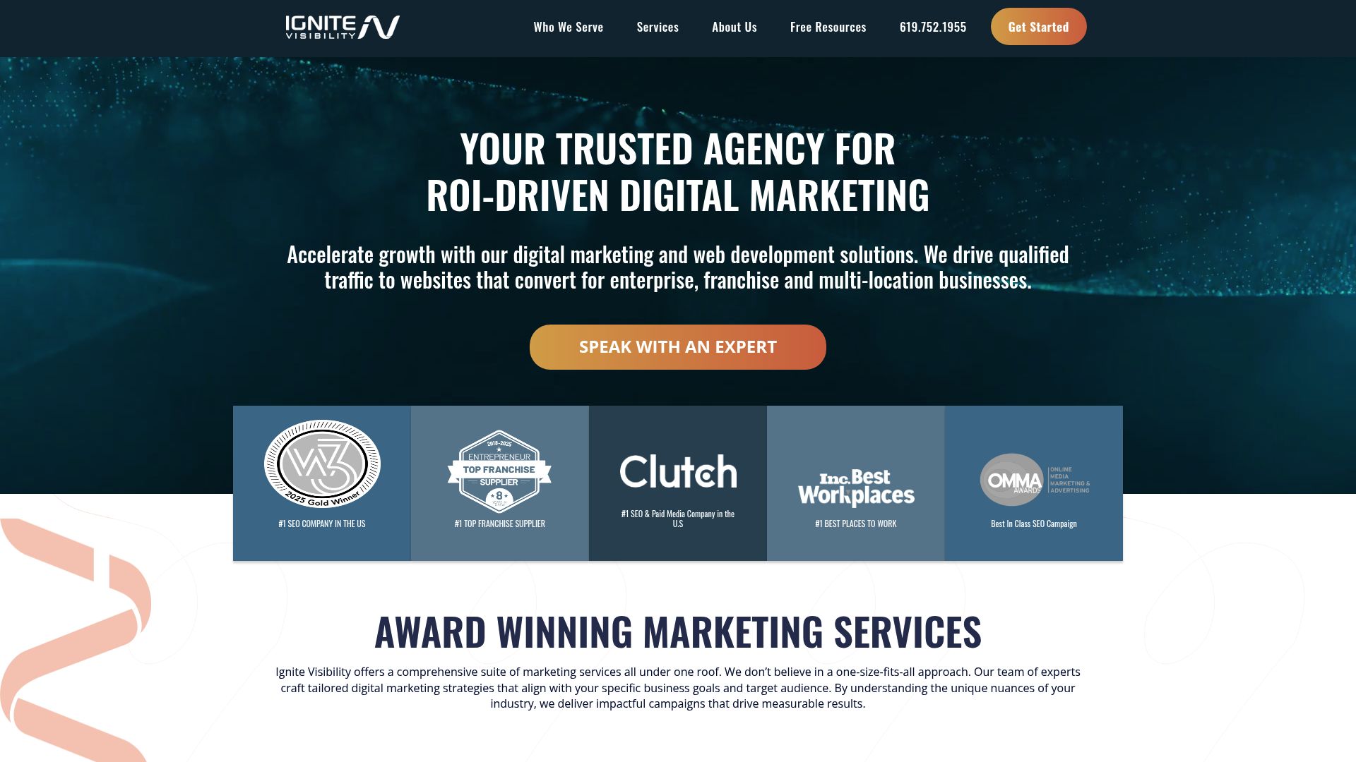 Screenshot of ignitevisibility.com