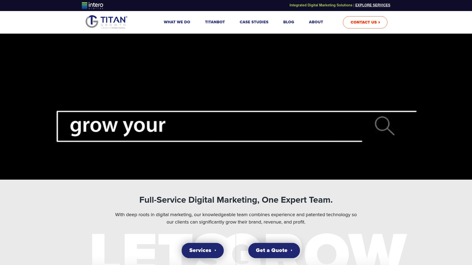 Screenshot of www.titangrowth.com