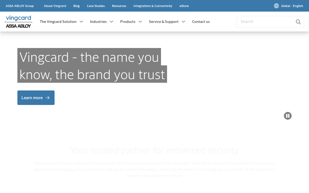 VingCard homepage