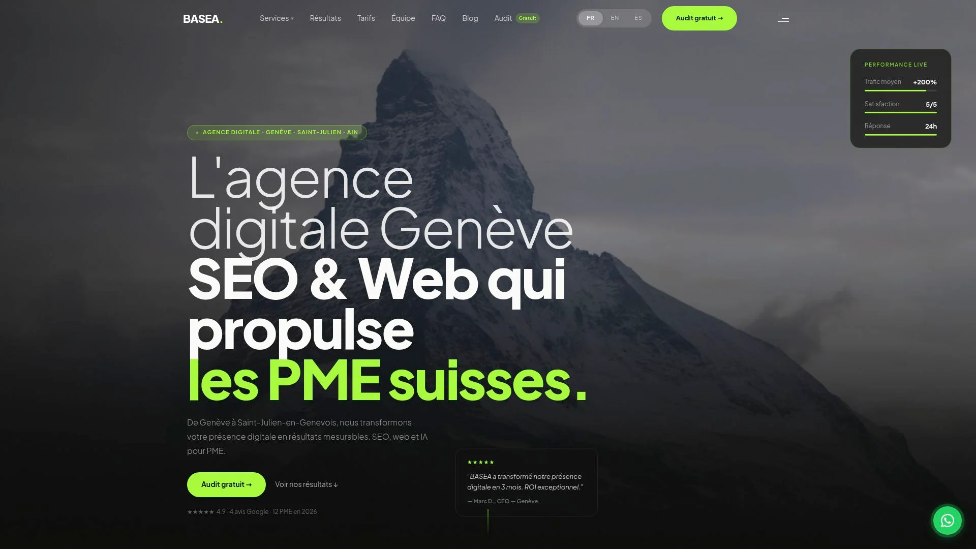 Agence digitale Genève, SEO et Web qui propulsent les PME suisses.
