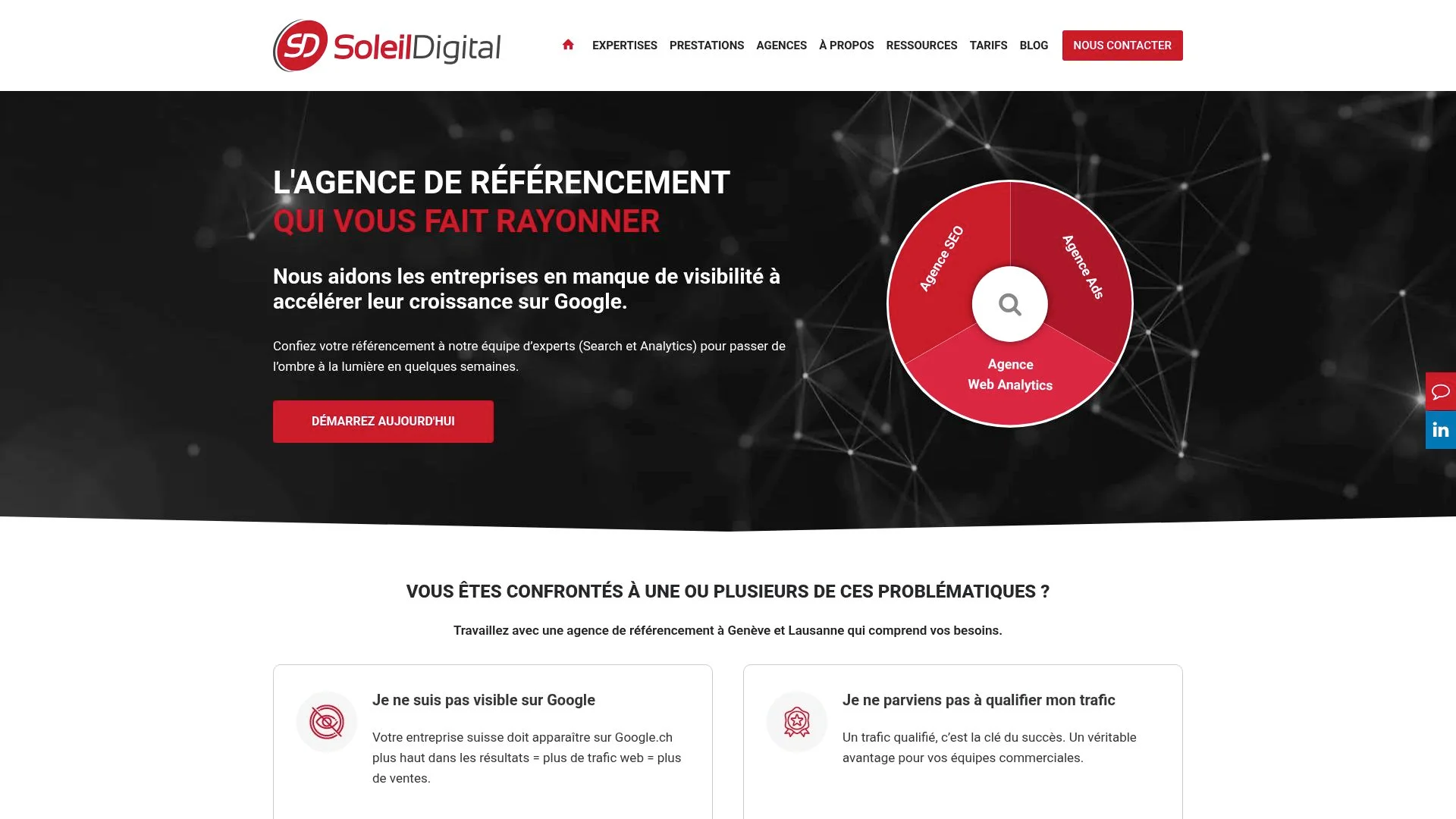 Agence de référencement numérique offrant des services d'optimisation Google.
