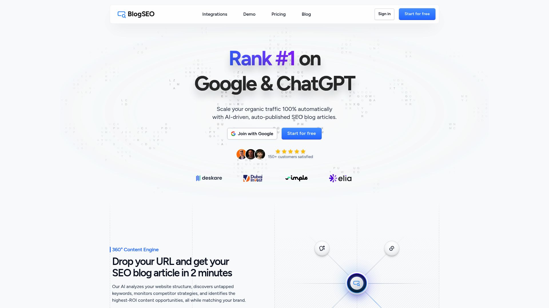 Screenshot of www.blogseo.io