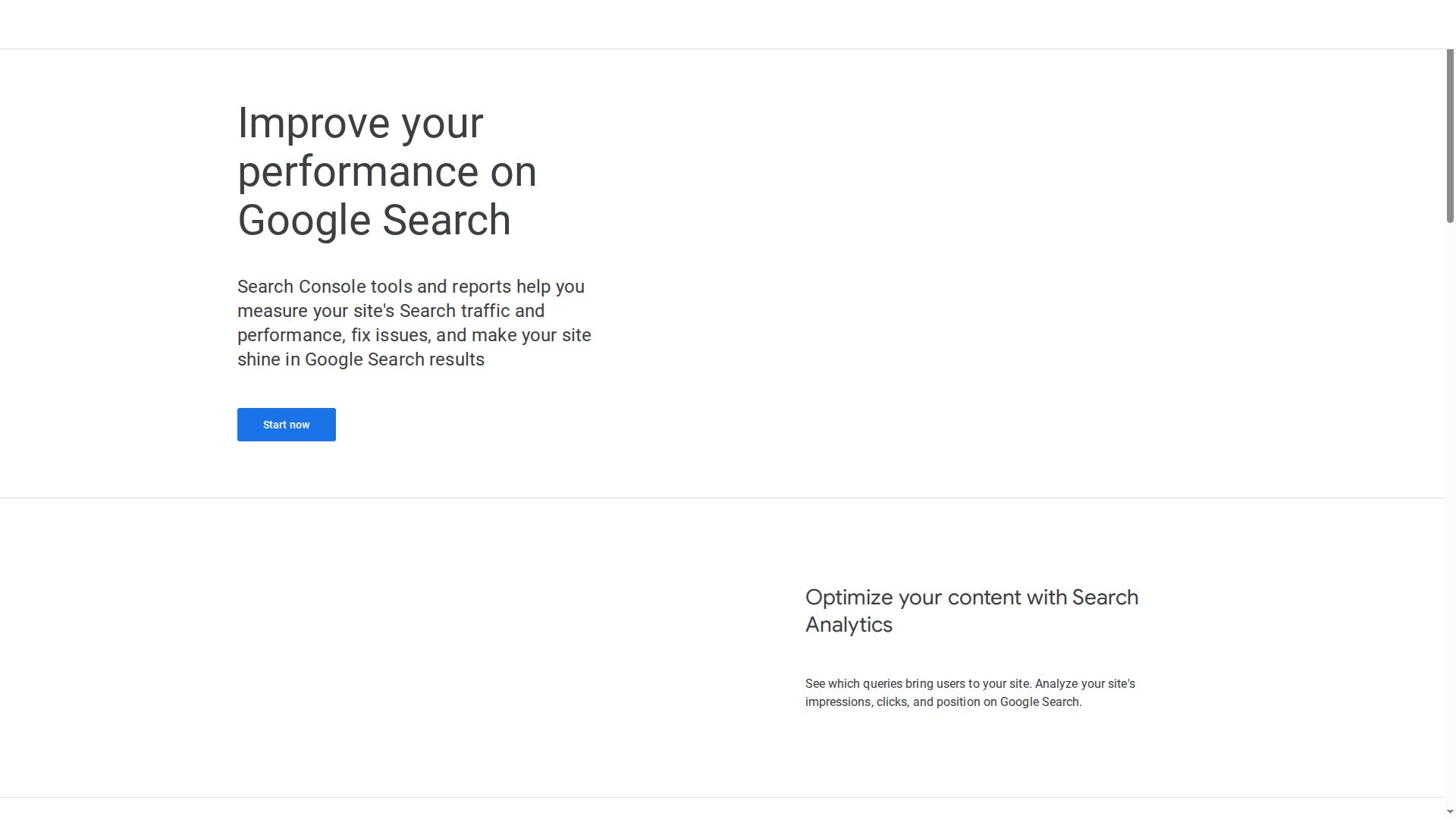 Screenshot of search.google.com