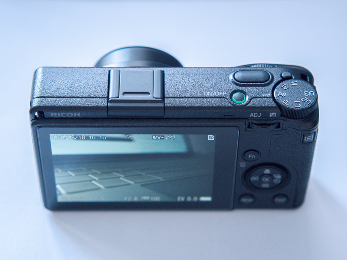 black sony point and shoot camera