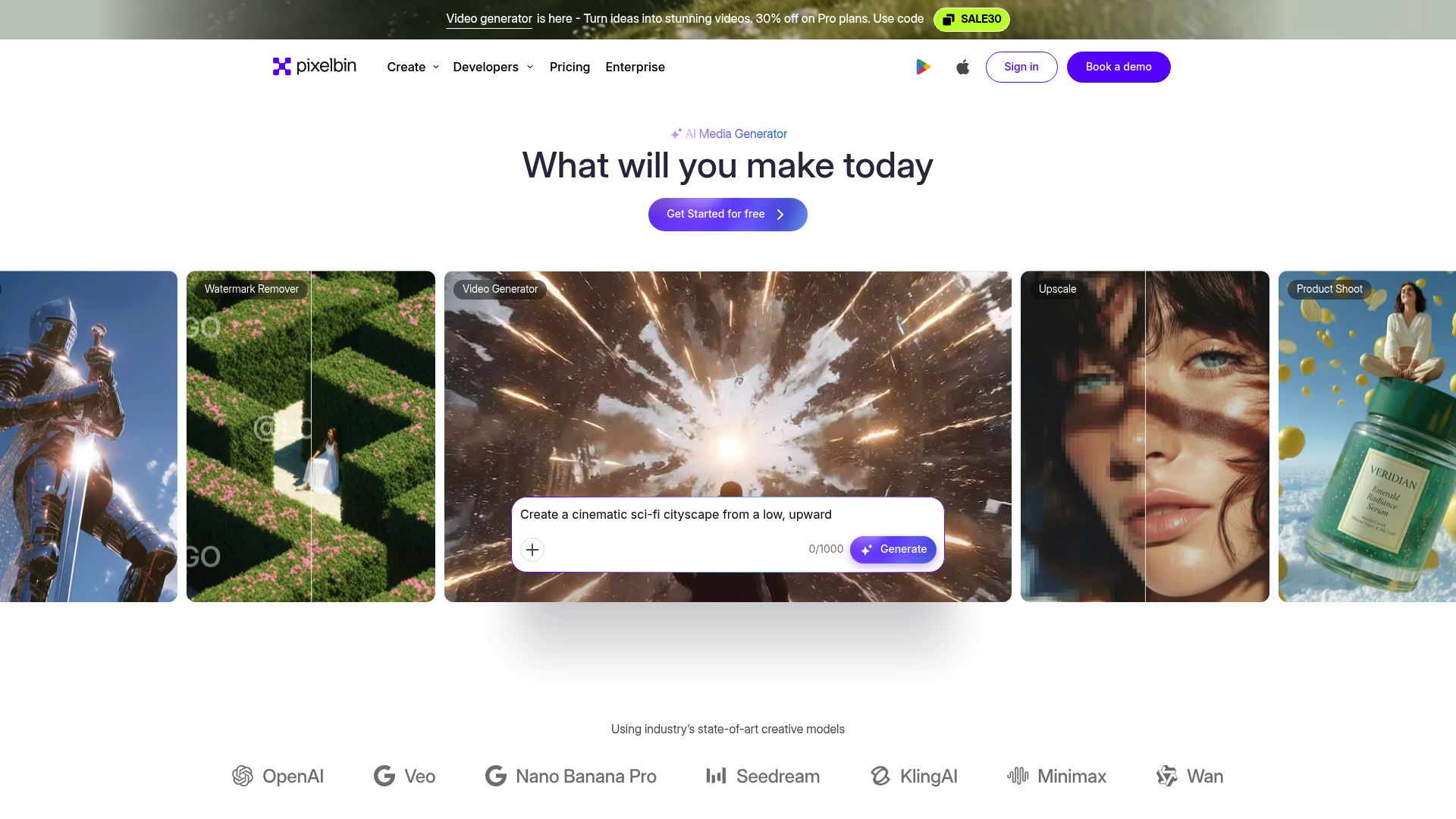Screenshot of www.pixelbin.io