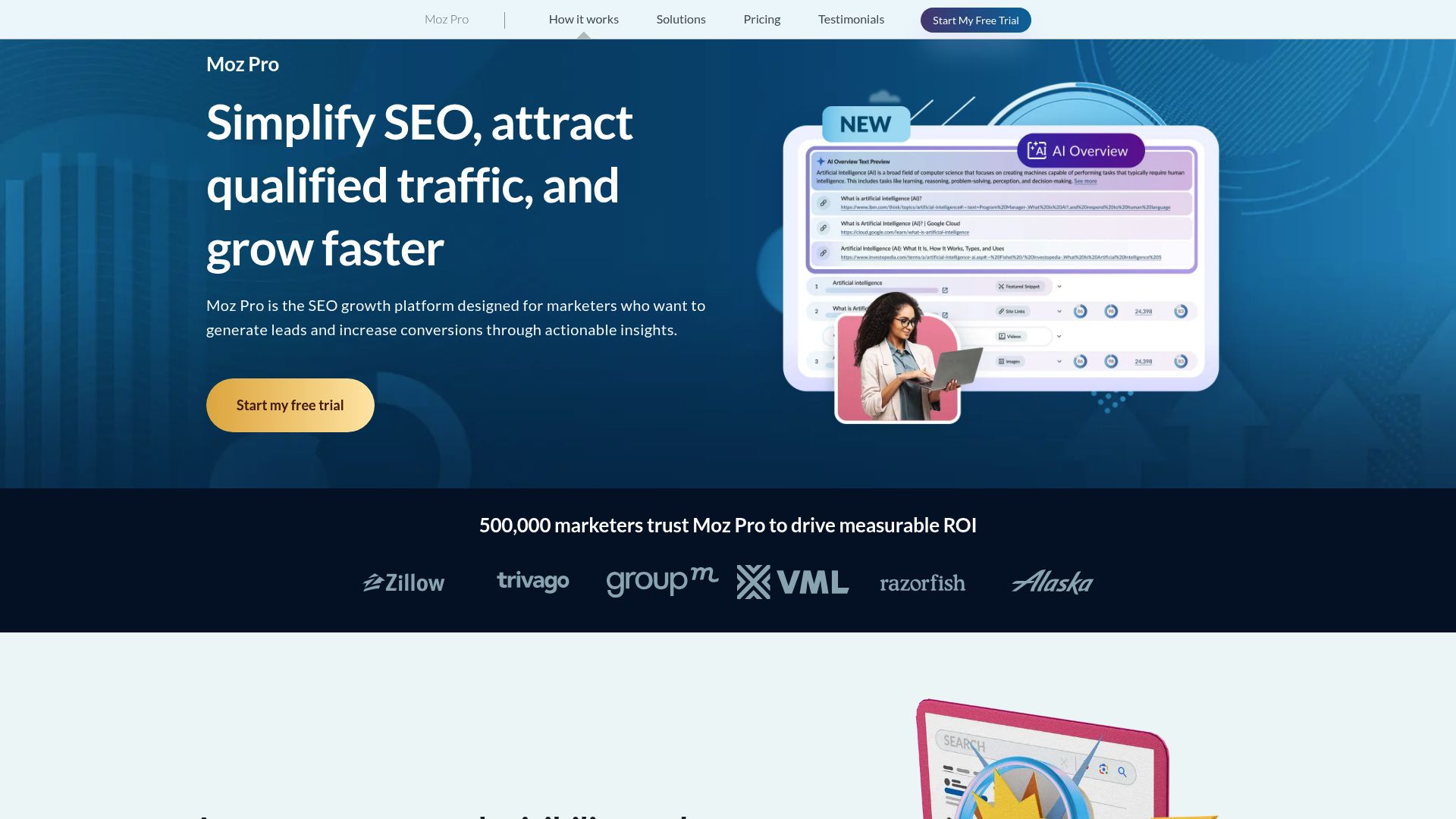 Screenshot of moz.com