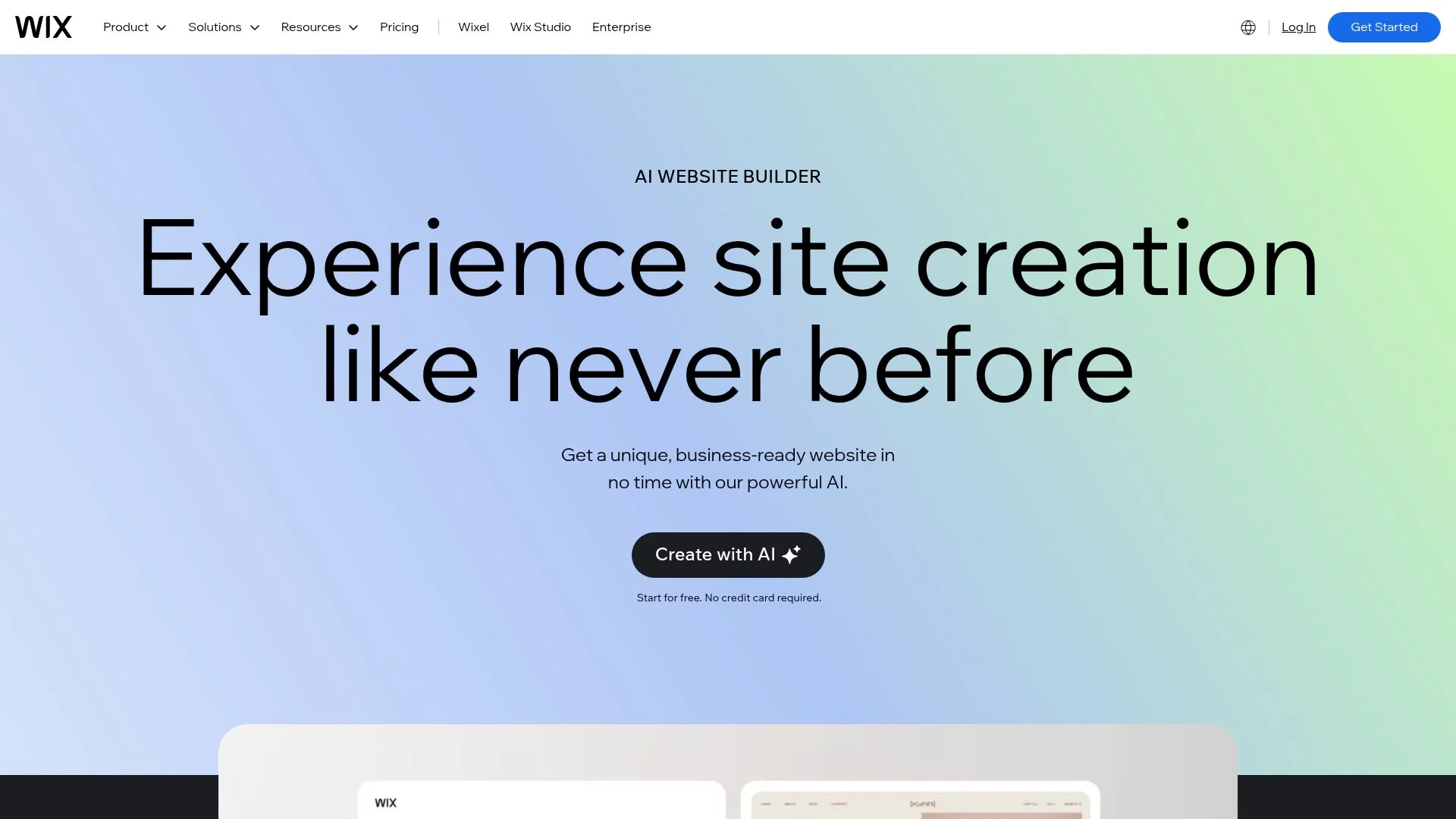 AI-powered website builder for unique, business-ready websites.