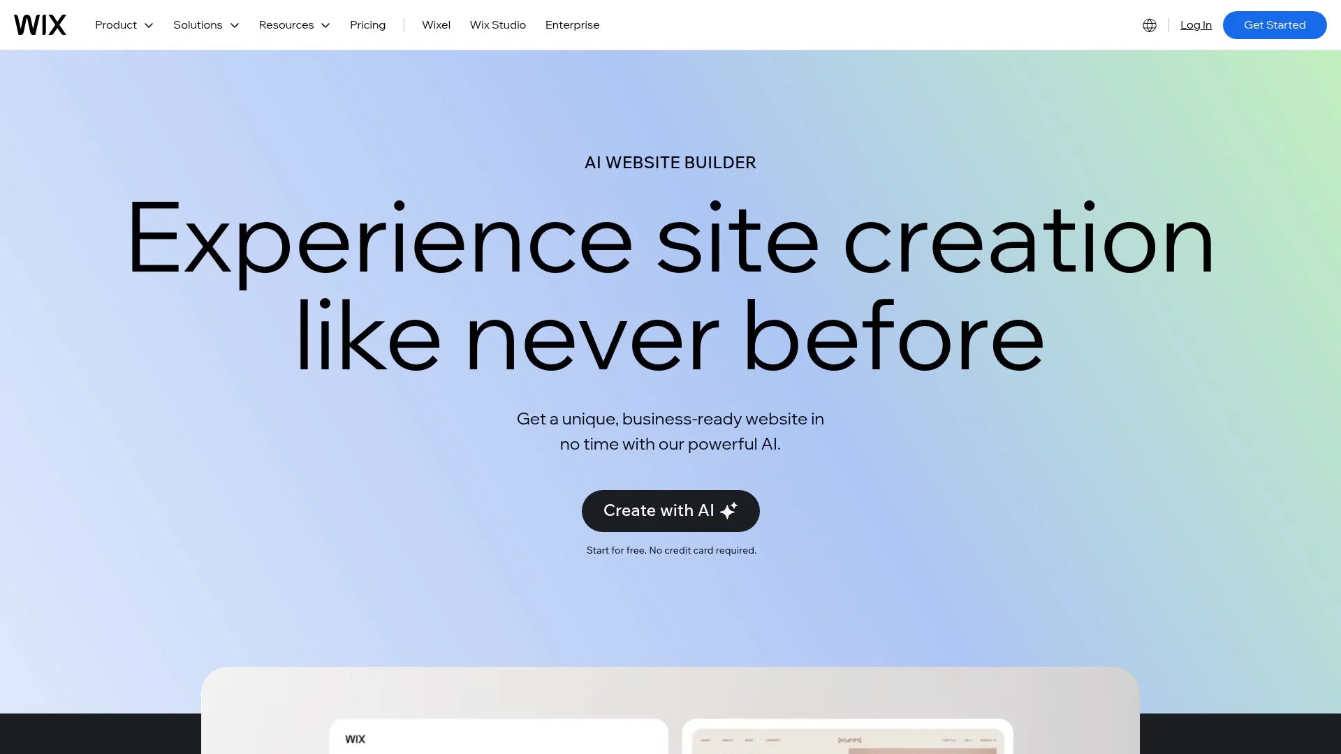 AI-powered website builder for unique, business-ready websites.