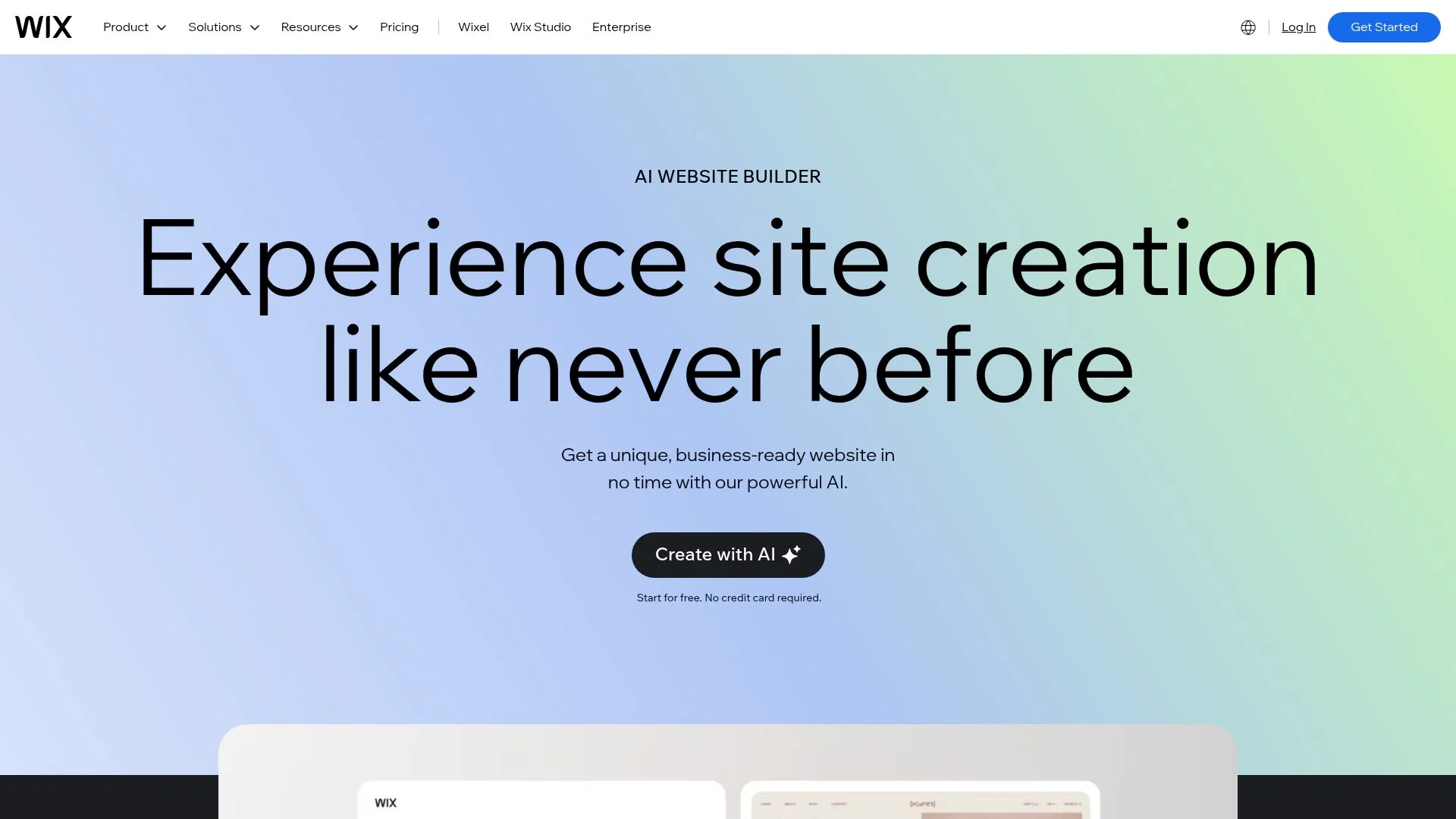 AI-powered website builder for unique, business-ready websites.