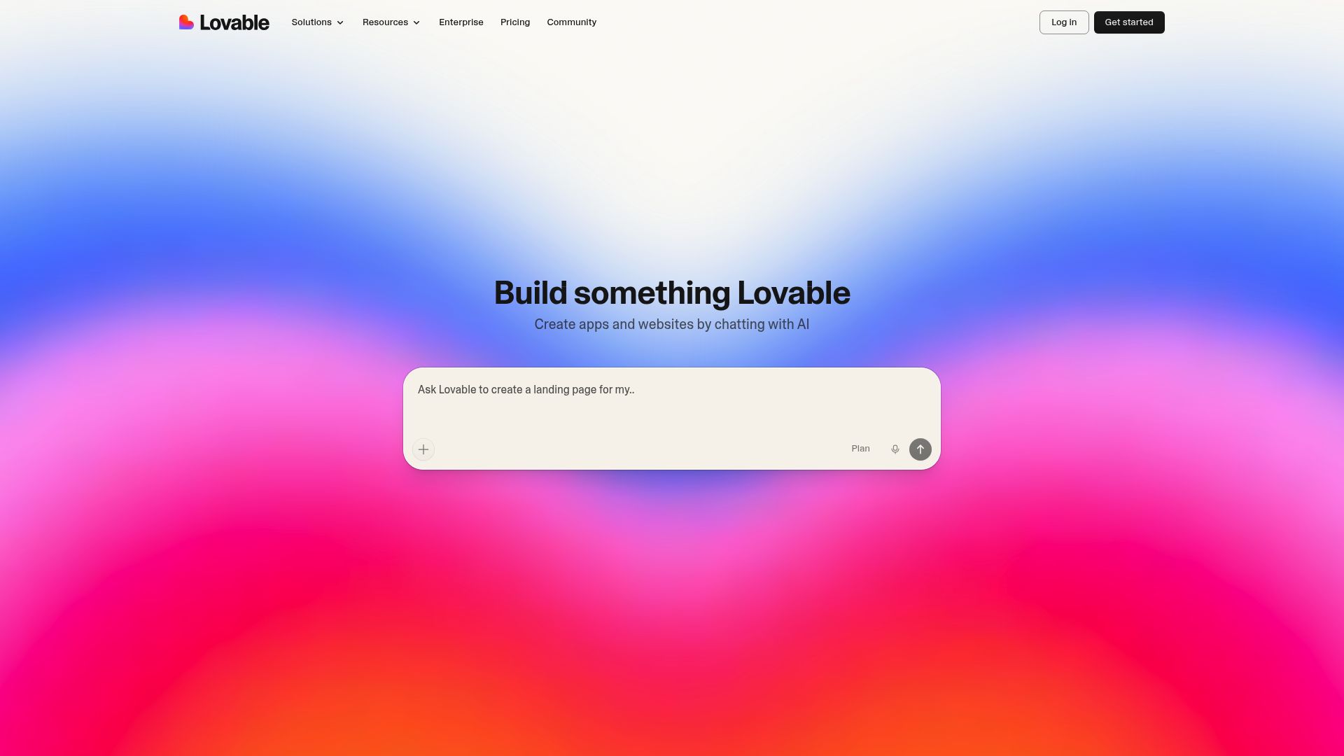 Screenshot of lovable.dev