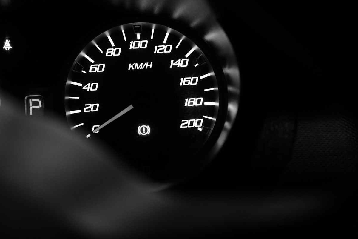 a close up of a car dashboard