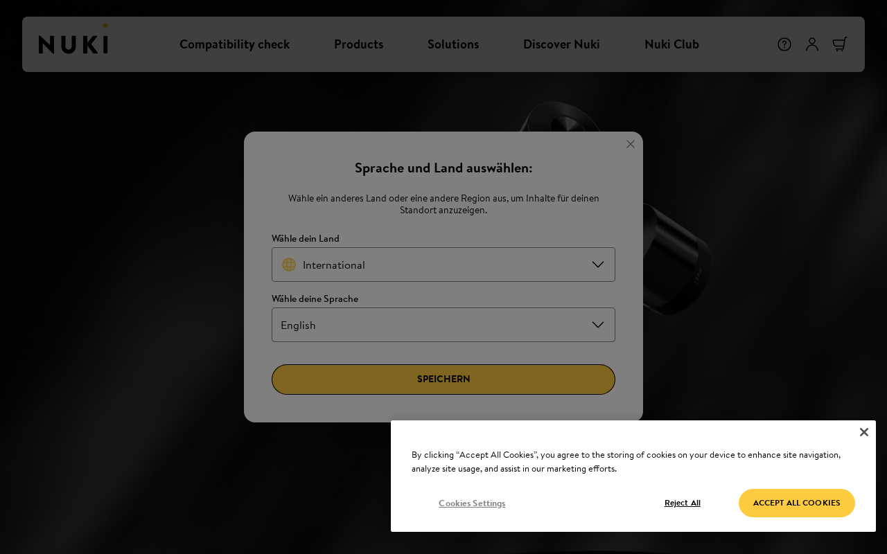 Nuki Smart Lock Ultra Swiss homepage