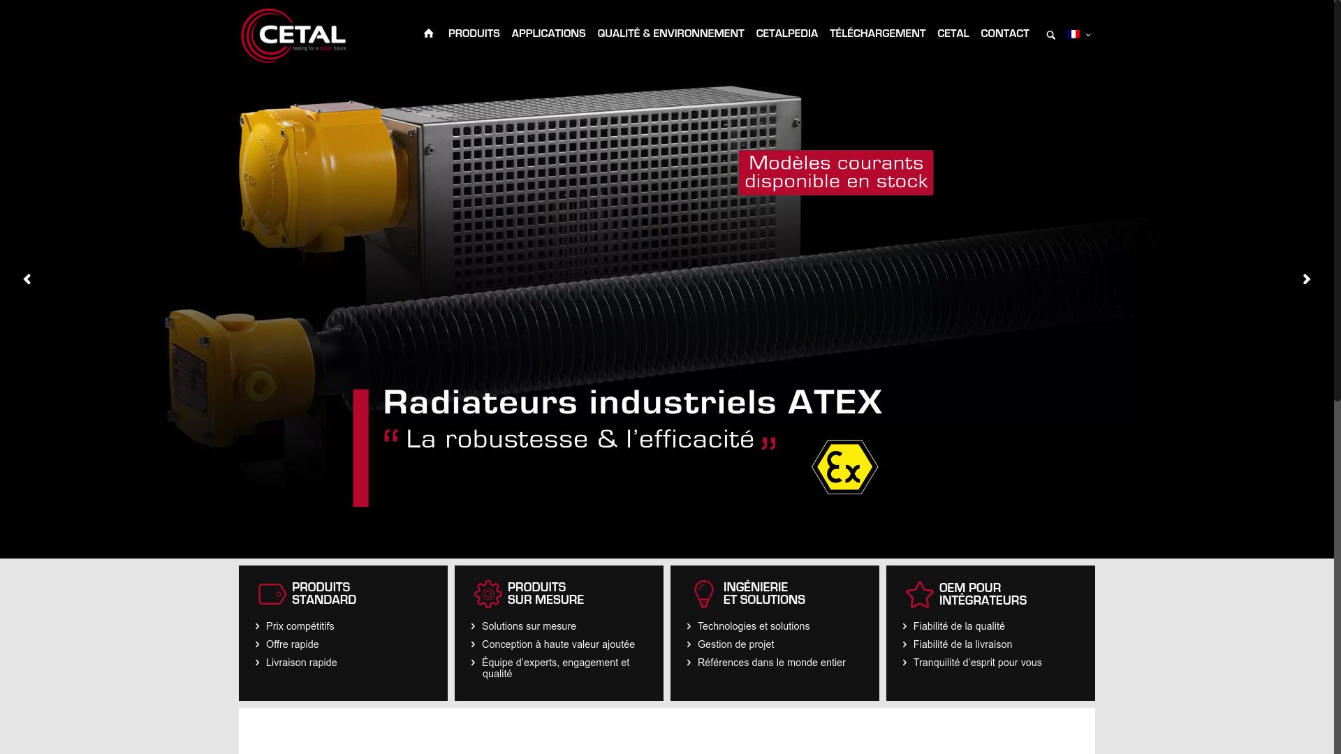 Screenshot of www.cetal.fr