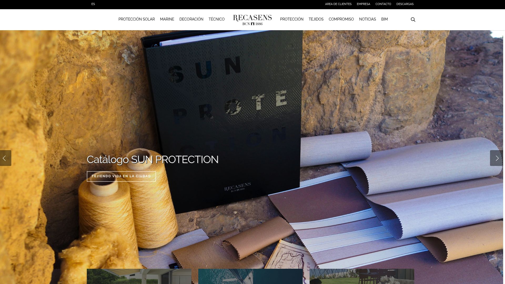 Screenshot of www.recasens.com