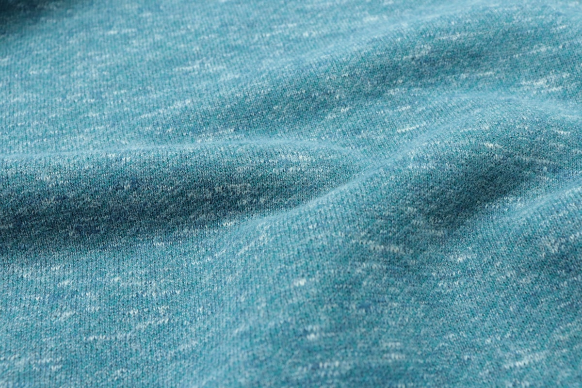 Textile bleu en gros plan