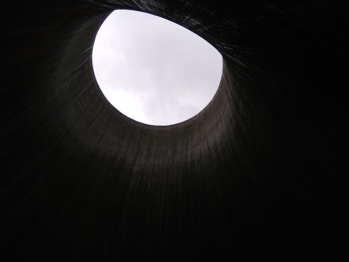 a round hole in the side of a building