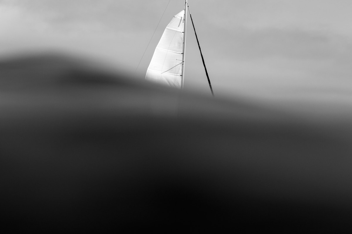 white sailboat