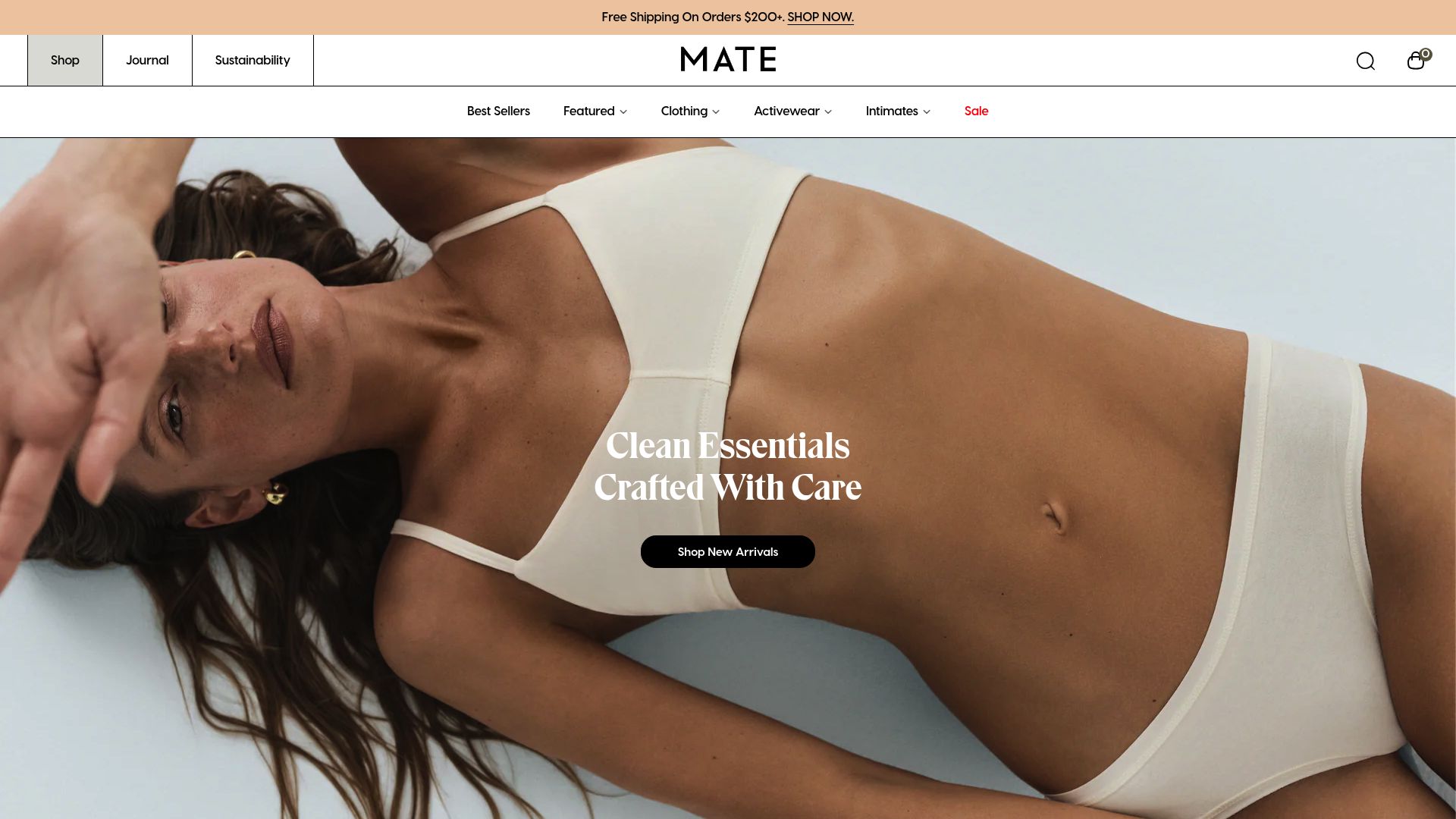 Screenshot of matethelabel.com