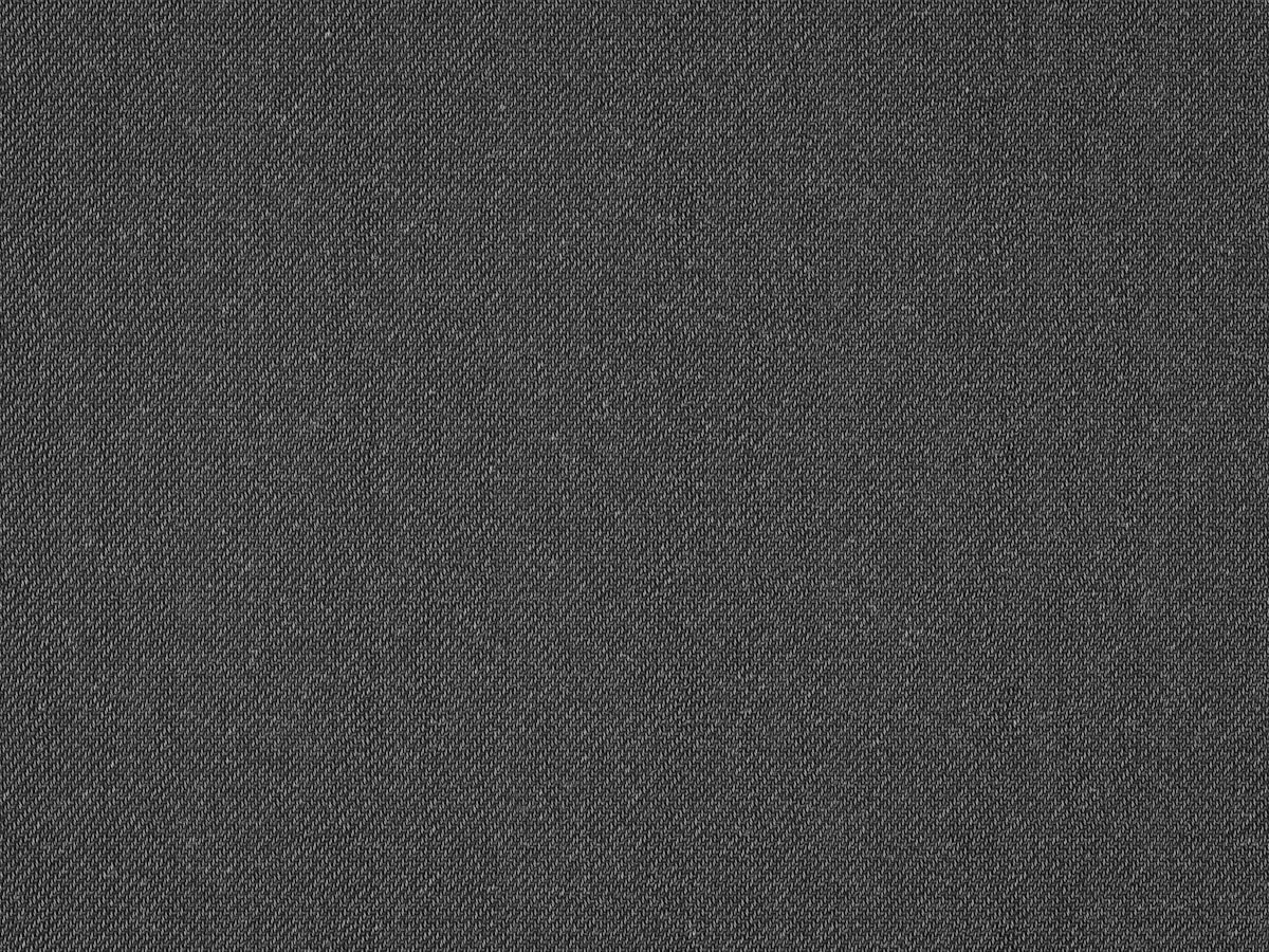 Texture de tissu gris foncé, motif de mailles entrelacées.