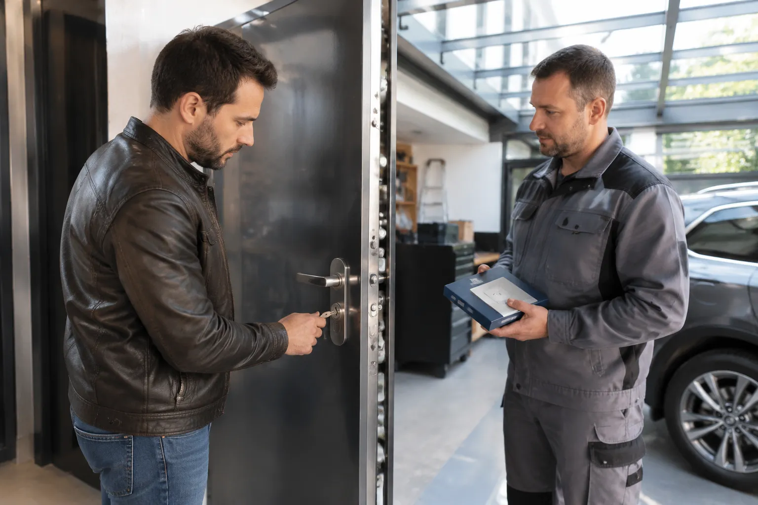 Illustration : Fichet ou Bricard : comparer deux projets de porte blindée