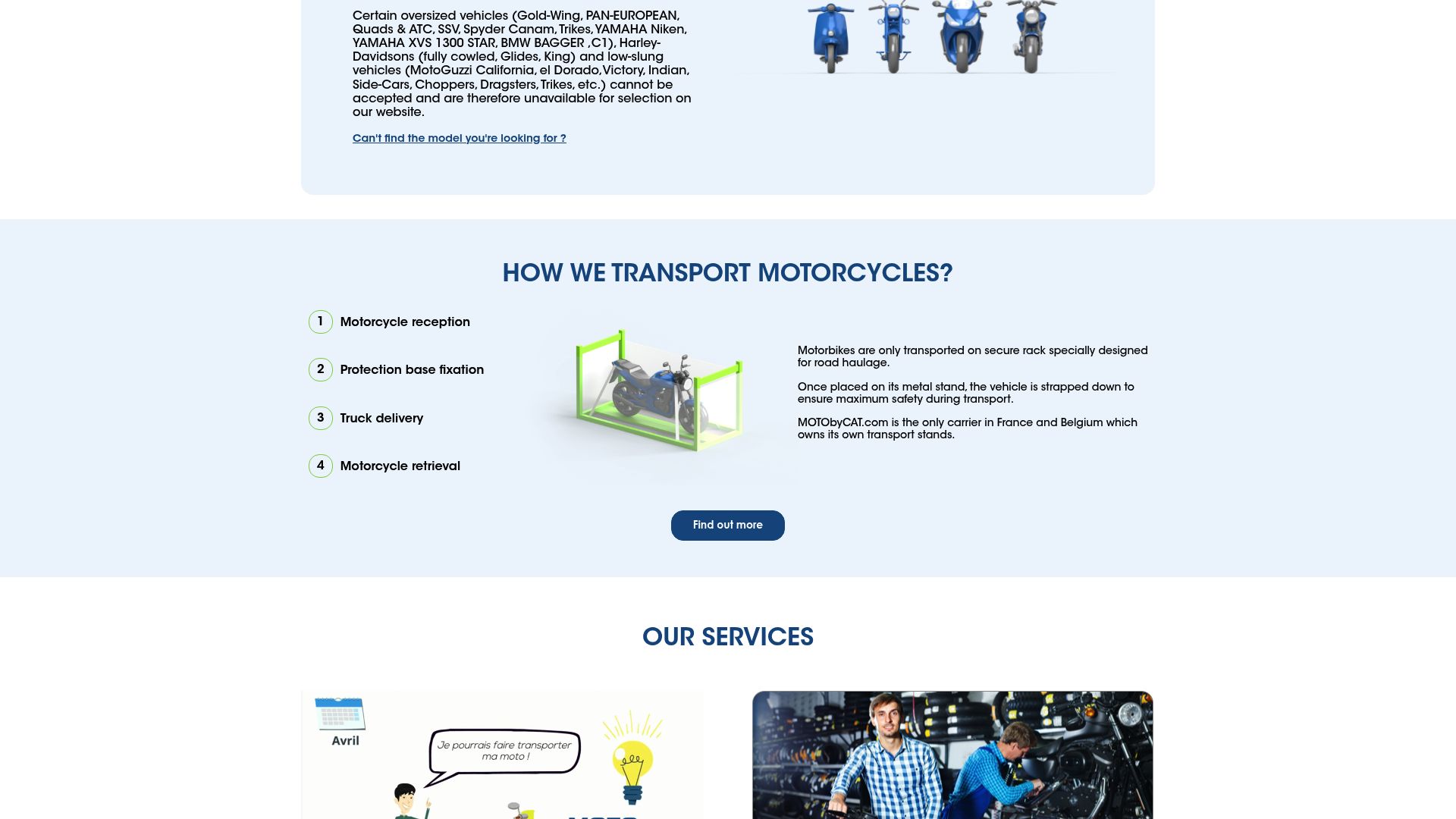Screenshot of www.motobycat.com