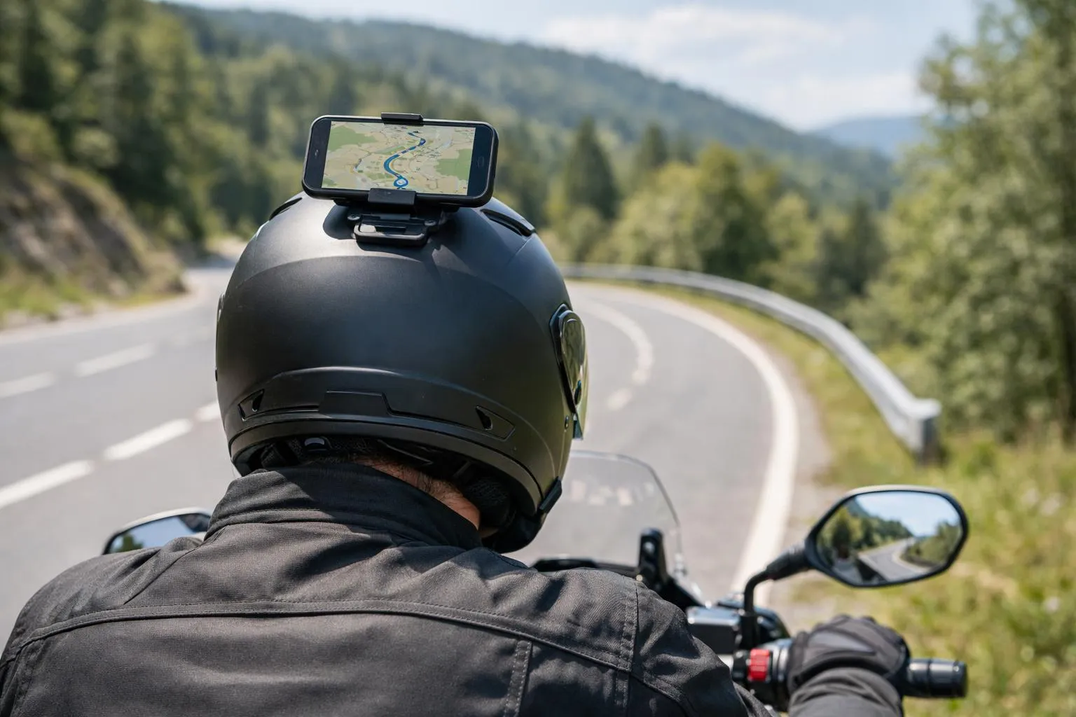 Support smartphone moto SP Connect pour navigation sécurisée sur smartphone en moto