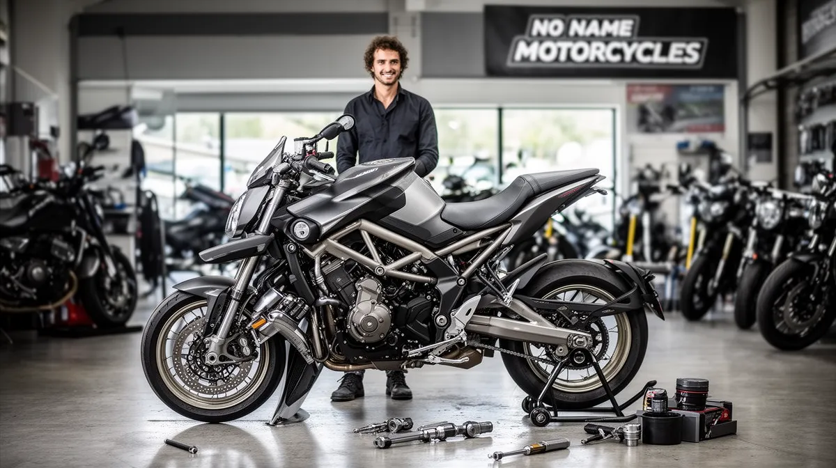 "Motos No Name à Bevaix, concessionnaire de motos robustes et élégantes pour les passionnés"
