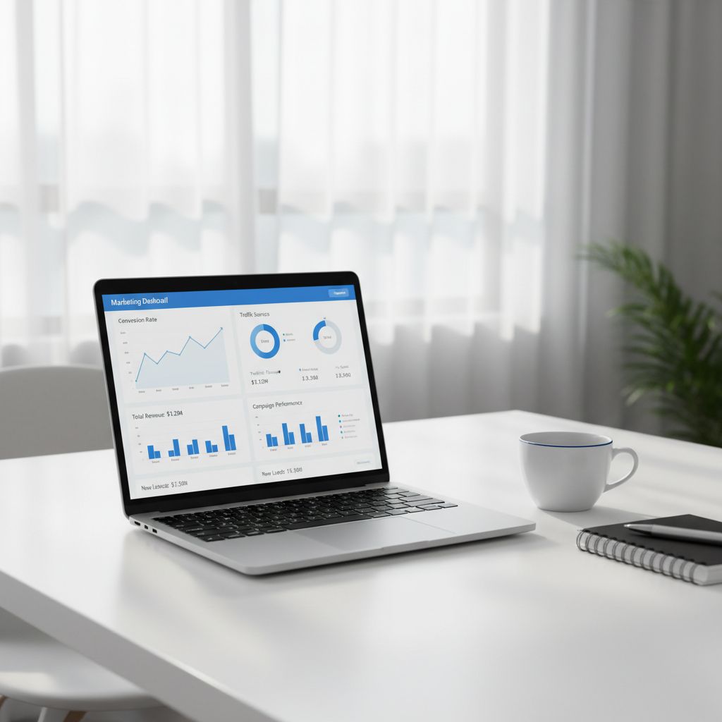 Screenshot of the Semrush dashboard displaying various SEO metrics like organic traffic, keyword positions, and backlink analytics.