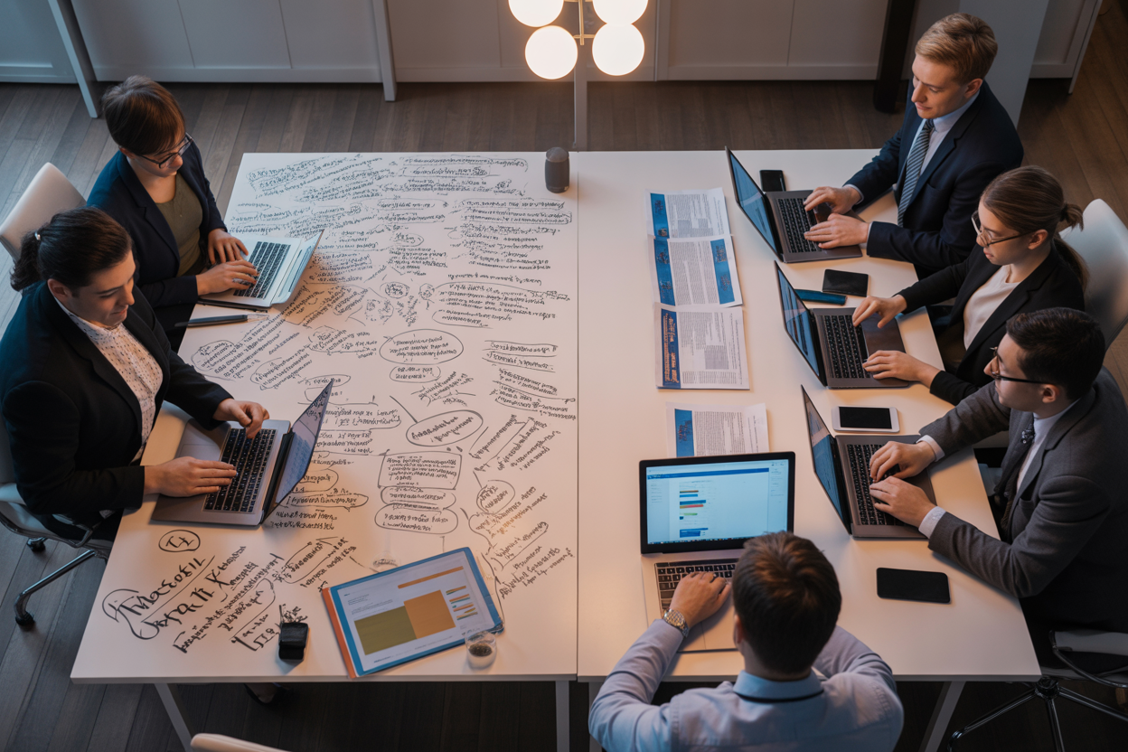 Just a simple 3-step flowchart they're calling 'The Iterative Prompt Process'. Step 1: Start with a Broad Prompt. Step 2: See What the AI Gives You. Step 3: Refine It with Specific Feedback. Arrows loop back from Step 3 to Step 2 to show you just keep refining it over and over.
