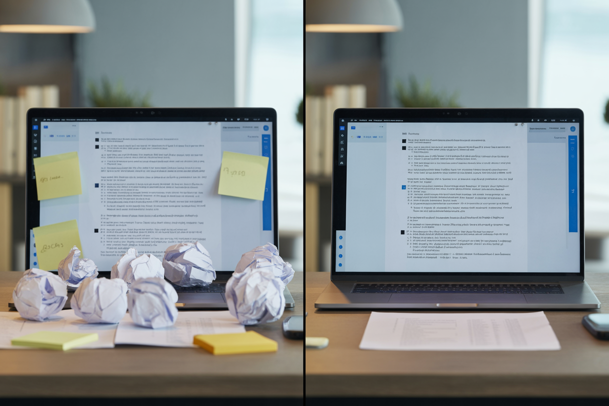 A simple visual of a human brain and a circuit-board AI brain with a dotted line connecting them. A big red 'VERIFY' stamp is plastered over the top, which is a great reminder that you need to keep a human eye on things and think critically about what AI spits out.