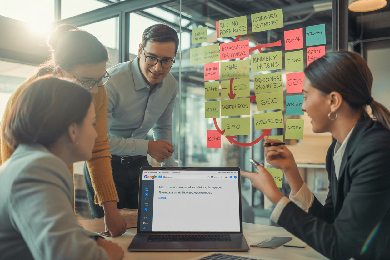 A visual comparison between a simple, ineffective AI prompt and a detailed, effective AI prompt for a blog post. The detailed prompt includes target audience, tone, keywords, and a negative constraint.