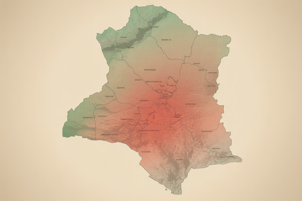 A map showing the Democratic Republic of the Congo, with Kasaï Province marked to show where the Ebola outbreak started.