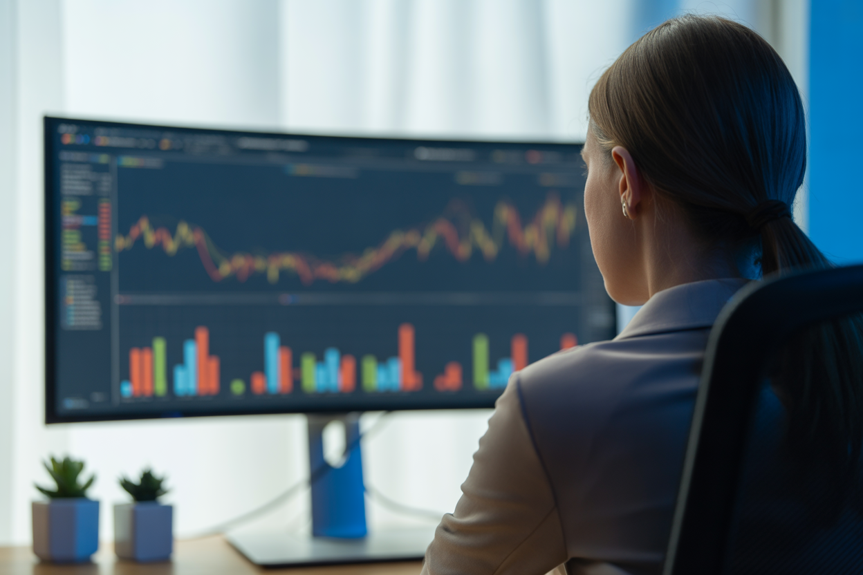 A peek at what an automated SEO dashboard looks like, showing important numbers like organic traffic growth, better keyword rankings, and which pages are getting the most love.