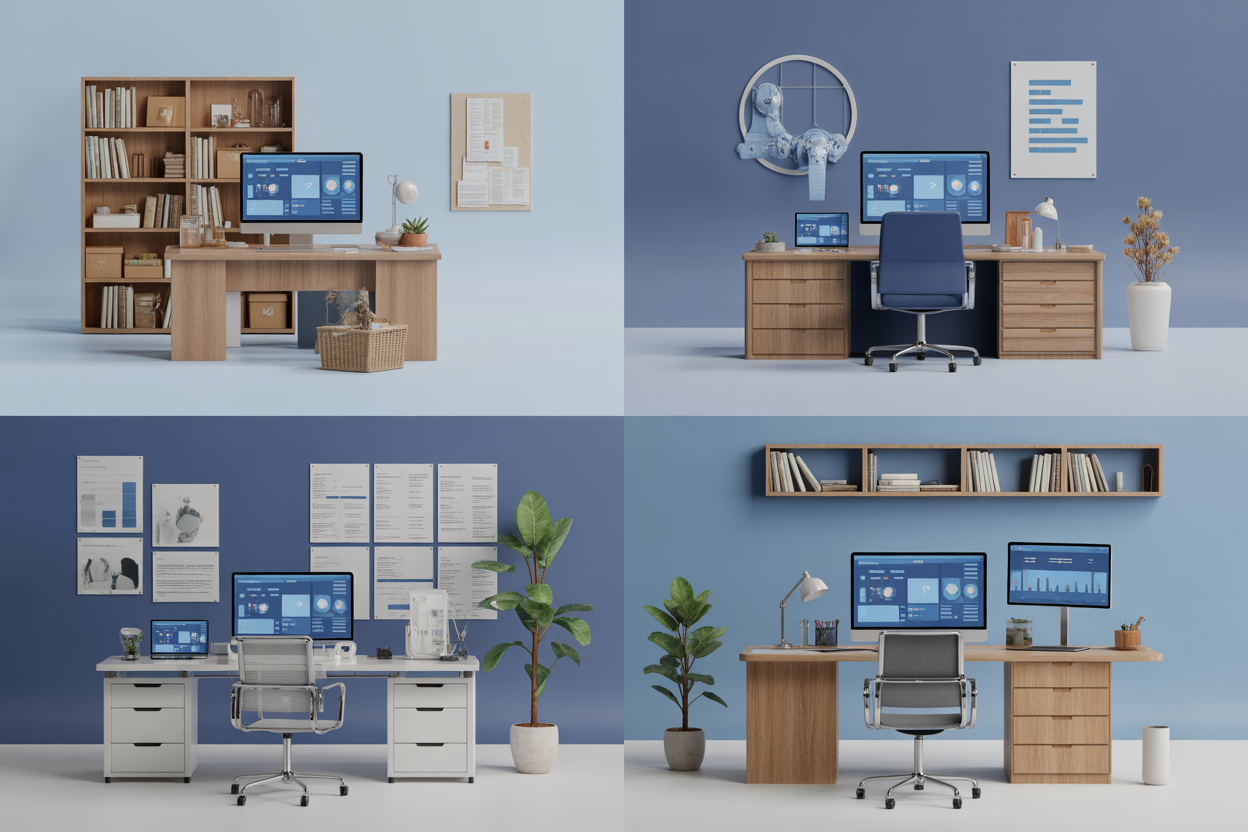 A chart showing which AI tool is best suited for different industries: E-commerce (ChatGPT), Marketing Agencies (Koala AI), Health Businesses (Perplexity AI), and Consulting (Simplified).