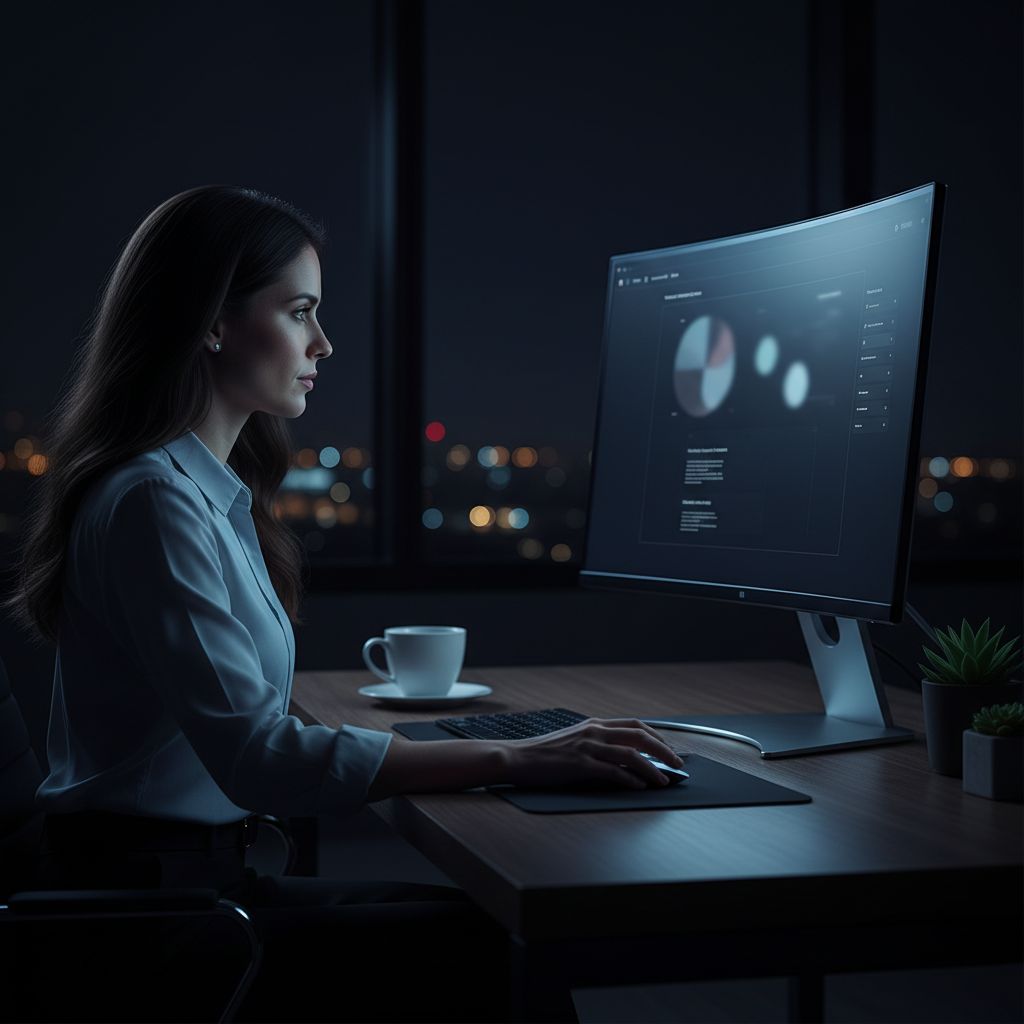 A screenshot of an automated SEO dashboard in Google Data Studio, showing graphs for organic traffic, keyword ranking changes, and technical health score over time.