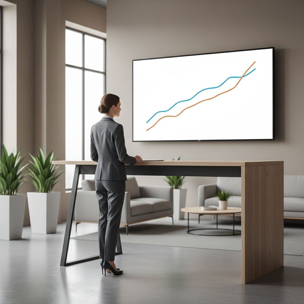 A simple line graph showing two lines, 'Variation A' and 'Variation B,' with Variation B's conversion rate line clearly trending higher over time, illustrating a successful A/B test.