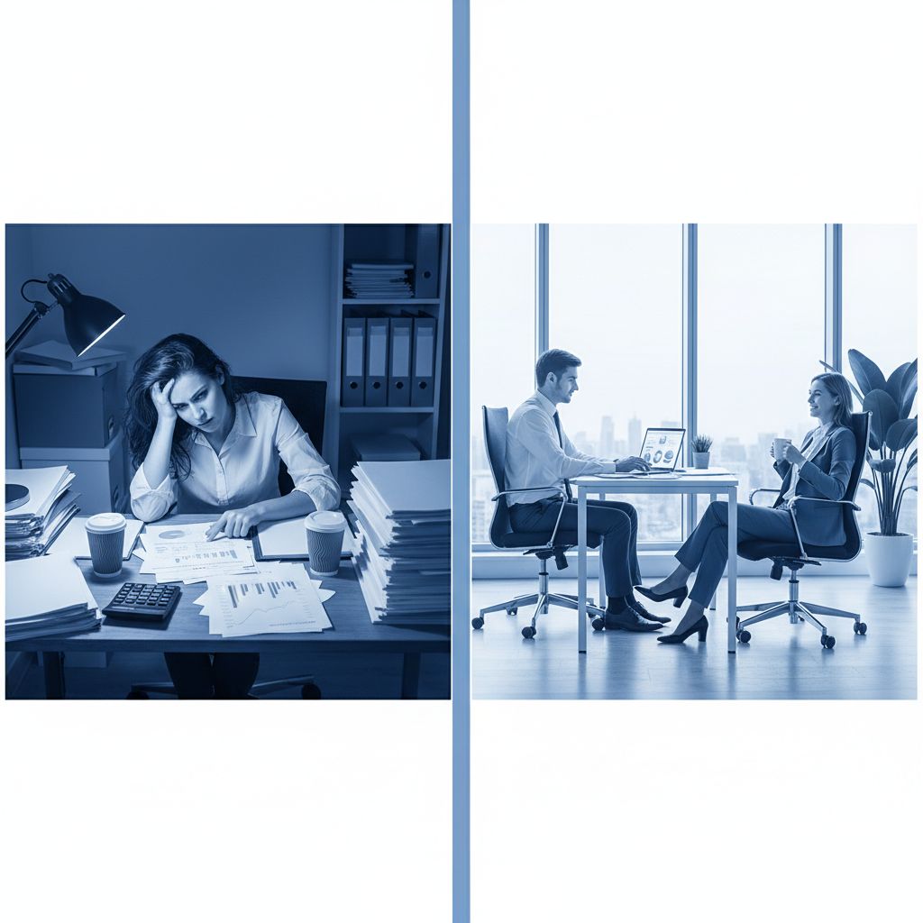Un tableau comparatif simple avec les pour et les contre de la gestion de paie interne versus la gestion externalisée pour une PME.