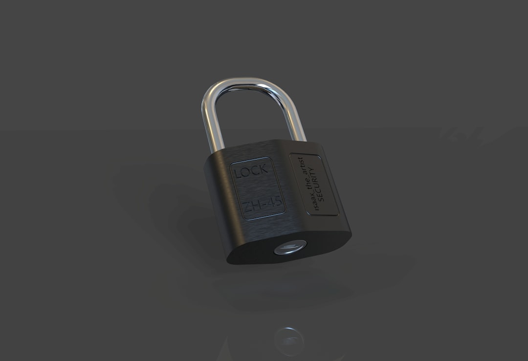 A stock photo of a padlock icon overlaid on a website, symbolizing web security.