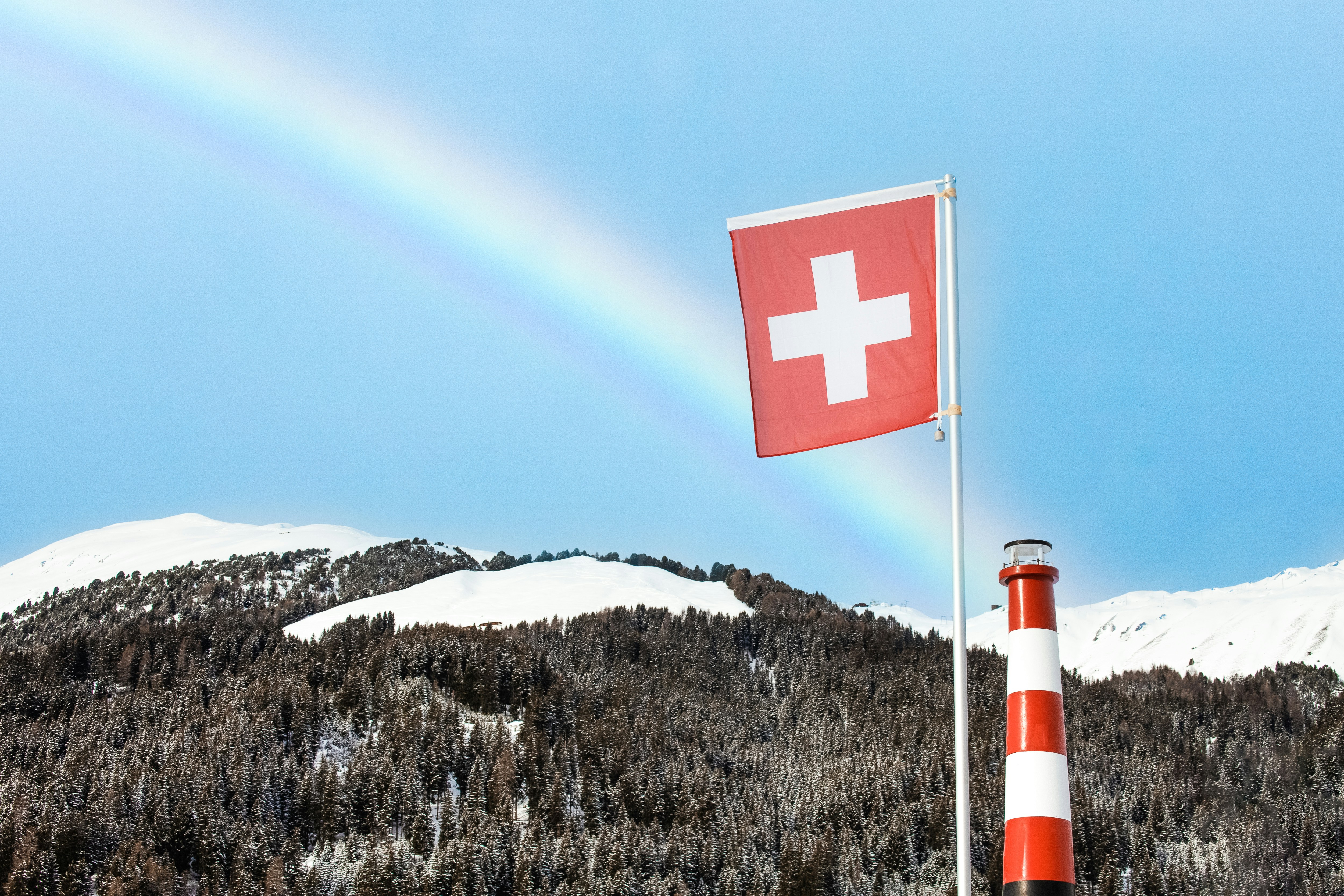 Une photo qui illustre bien le propos : une boussole sur une carte de la Suisse, qui indique une direction claire. Le symbole parfait de la décision stratégique à prendre pour lancer son entreprise.
