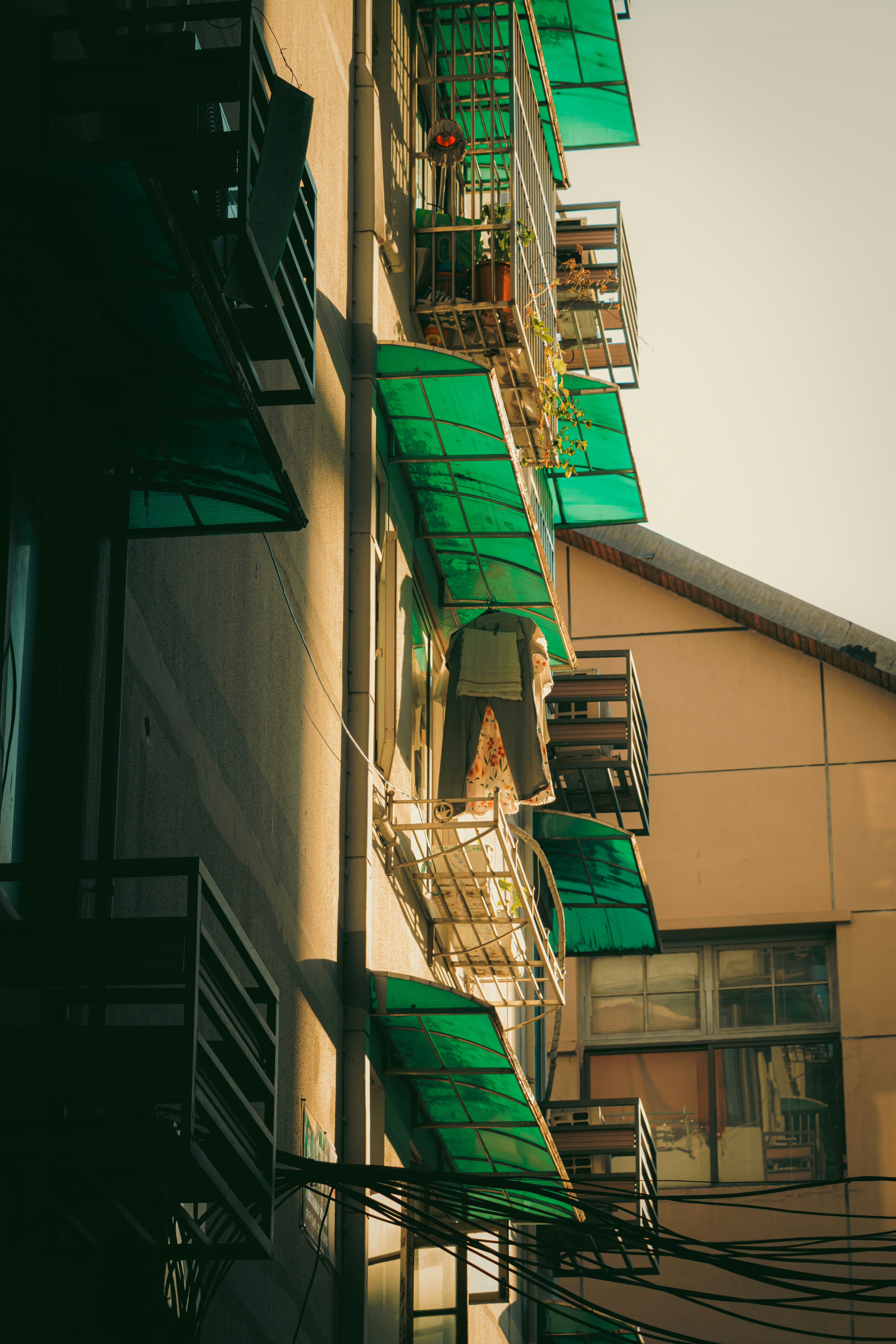 Un chariot élévateur tout-terrain déchargeant avec soin une palette de pavés en pierre naturelle sur un chantier résidentiel.