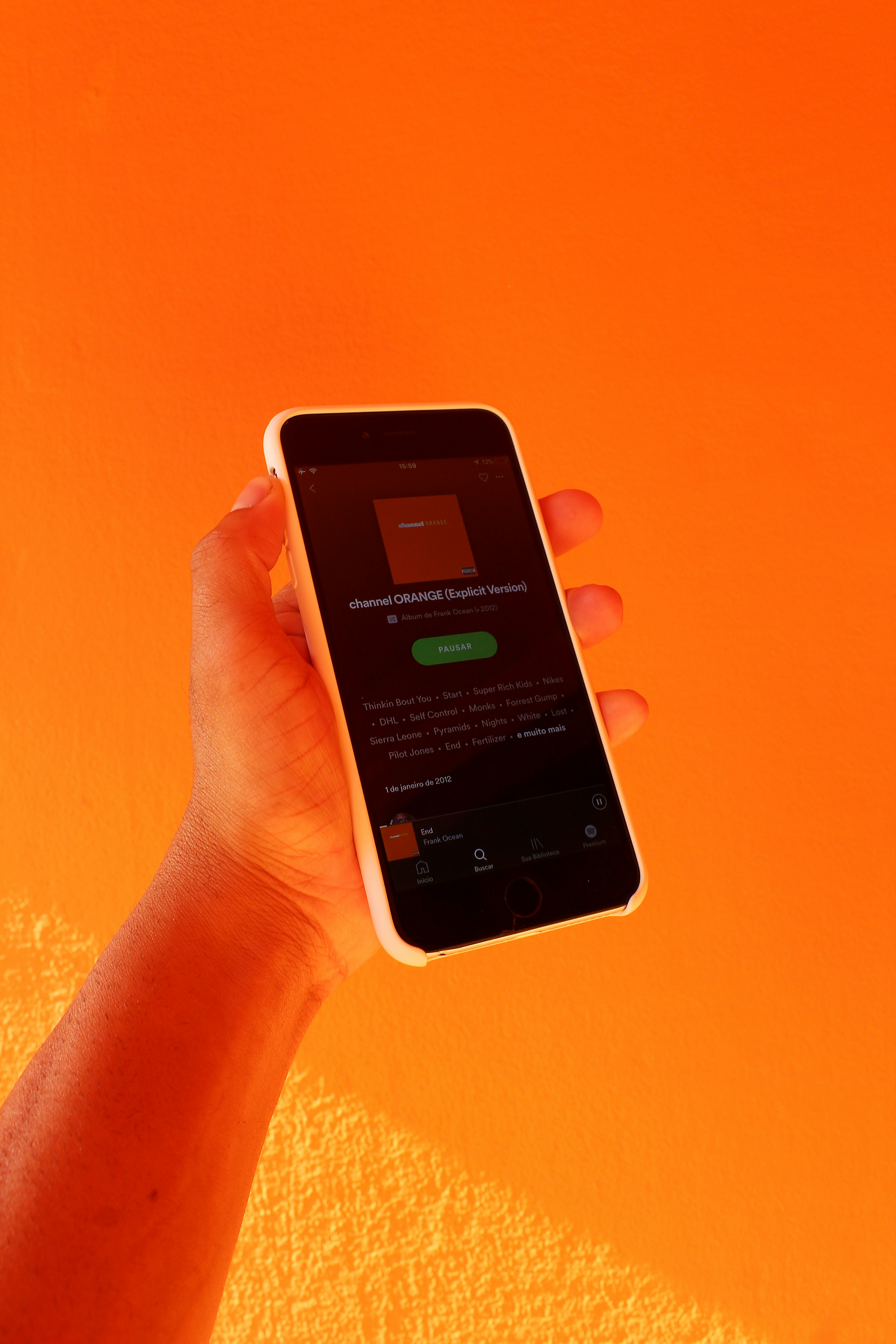 Close up of a smartphone screen showing a payment success notification after tipping a musician