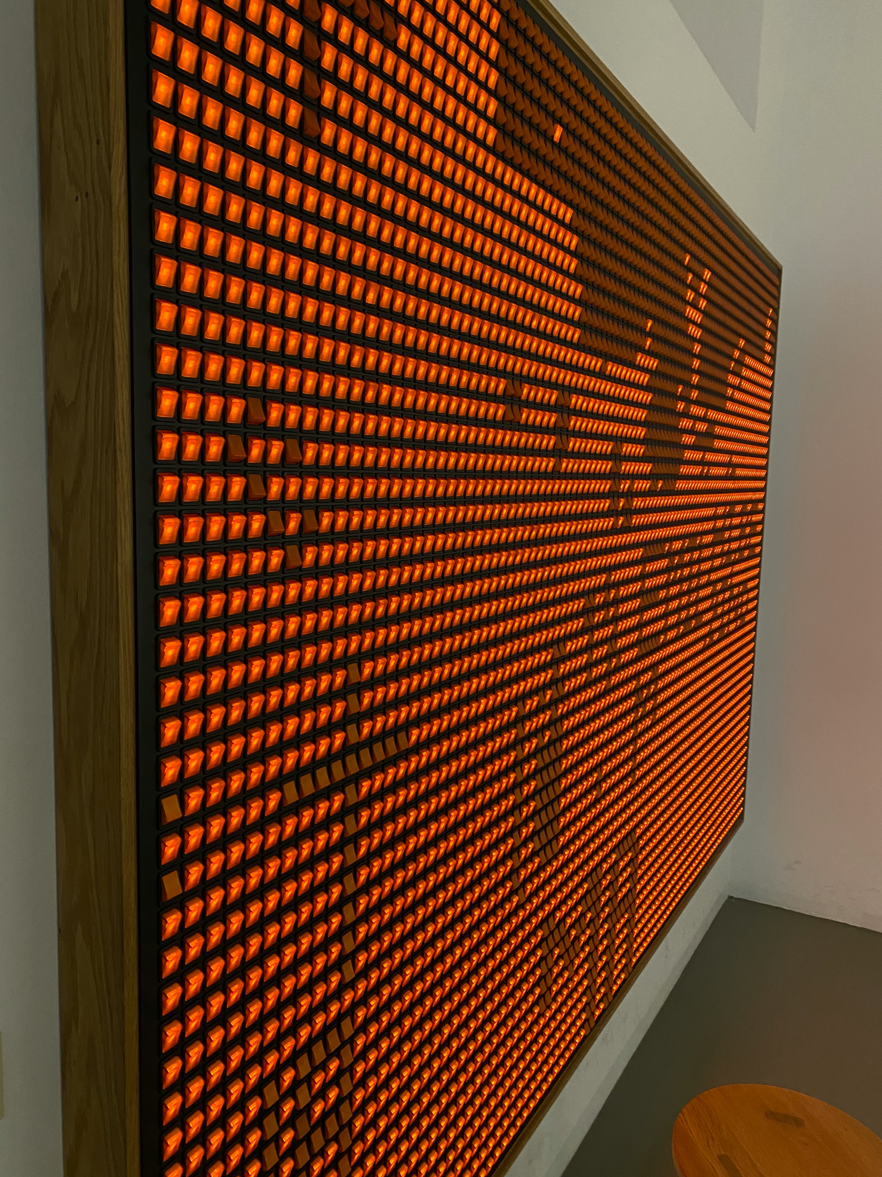 Unsplash image of a computer screen displaying a colorful digital art portfolio